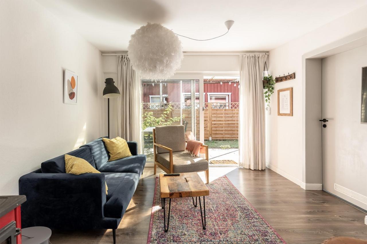 Gemutliches Tinyhouse Bungalow Mit Kamin & Sauna Am See Joachimsthal Exteriör bild