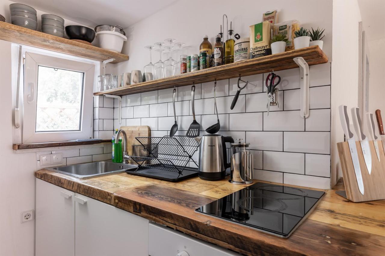 Gemutliches Tinyhouse Bungalow Mit Kamin & Sauna Am See Joachimsthal Exteriör bild
